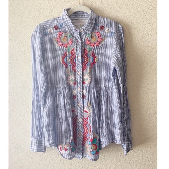 JOHNNYWAS BOHO PUTTON DOWN TUNIC - Picture 1 of 3